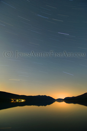 Lake McDonald star trails (c) John Ashley