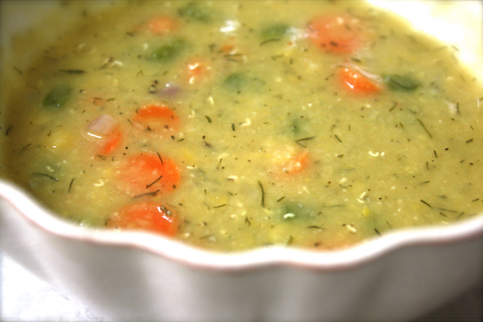 Hey, Lady Grey Homestyle Split Pea Soup (for my poor sweet husband who
