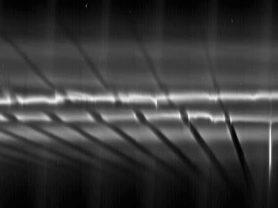 Snowballs in Saturn Ring