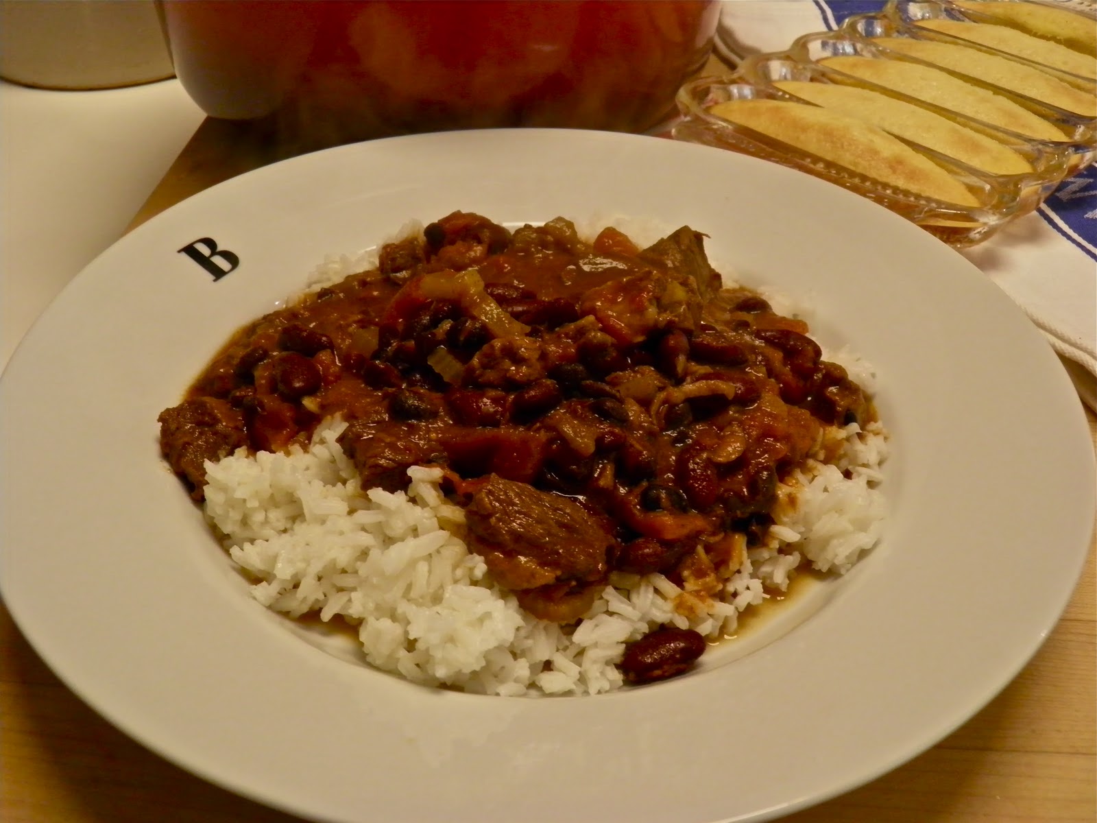 From Captain's Daughter to Army Mom Le Creuset Chili... served!