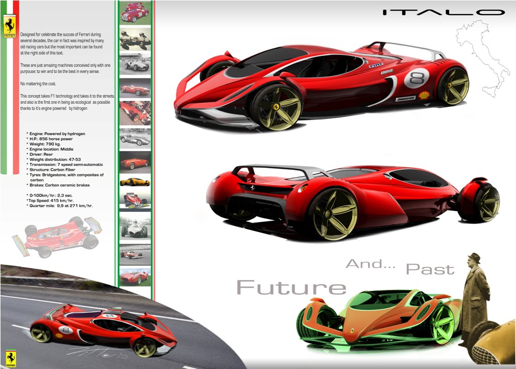 Old ferrari Some of the ferrari concepts that i made coming out of the