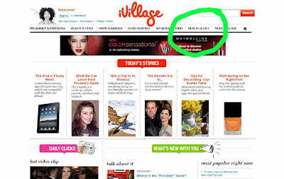 iVillage is an online publication that exists because of its advertising revenue. It may appear to be a woman's website but it is really an advertisers website. There is a big difference in using advertising to manipulate a reader to want to wear the latest style of jeans compared to wanting to take a potent addictive medication that should be carefully prescribed after the patient has been thoroughly diagnosed