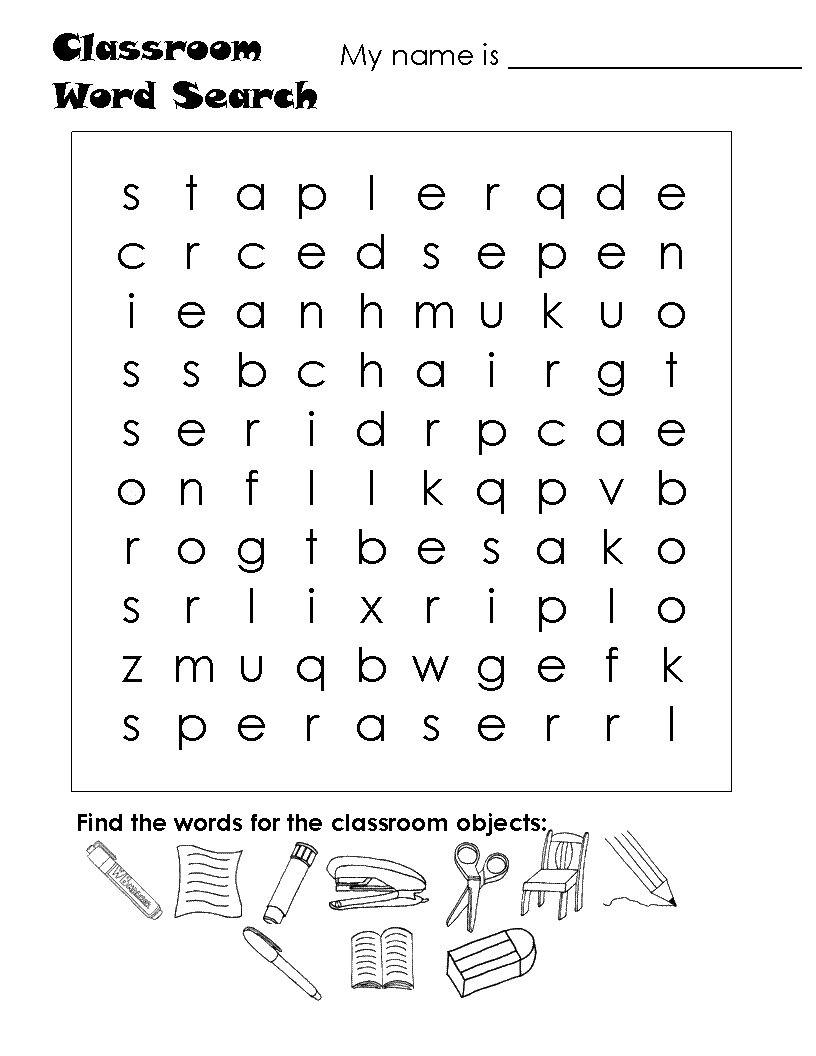 classroom items