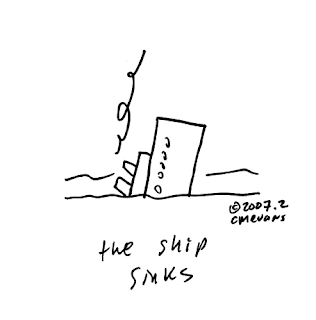 Cartoon Ship Sinking