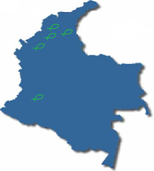 Departamentos Icthuistas en Colombia