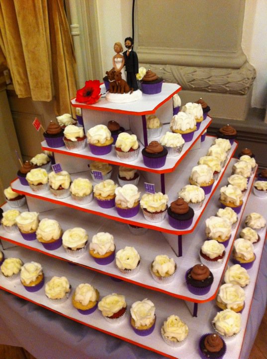 Cupcake Wedding Display Cupcake Wedding Display