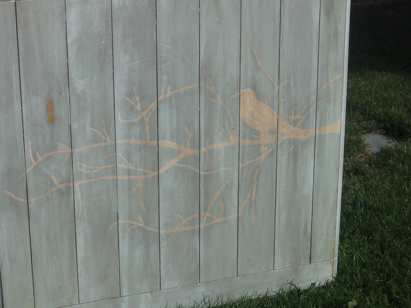 Painted Bird Table Home Is Where They Love You