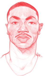 NBA Player Chicago Bulls Derrick Rose Sketch Drawing Caricature Art Twitter