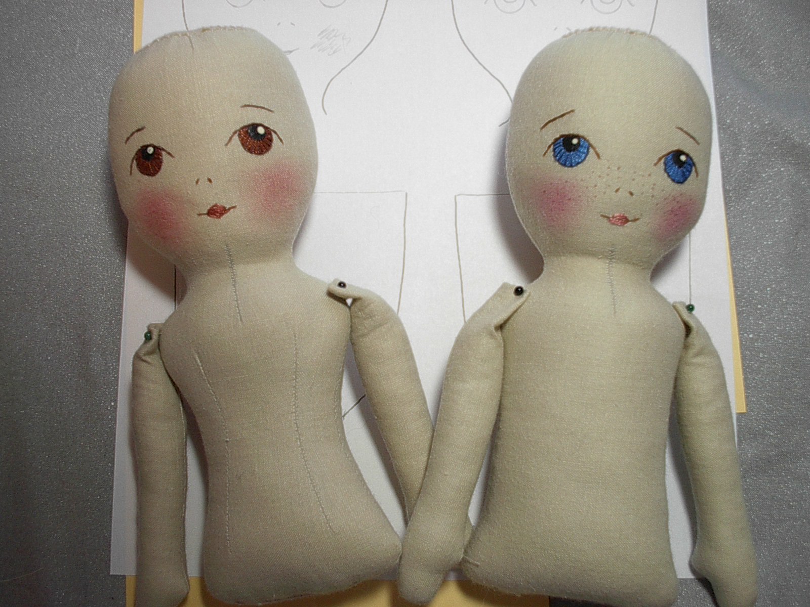By Hook, By Hand: Prairie Flowers, an original cloth doll