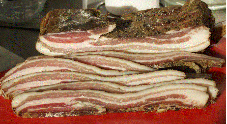 Kokenmetkanker Zelfgemaakte Pancetta, de Details
