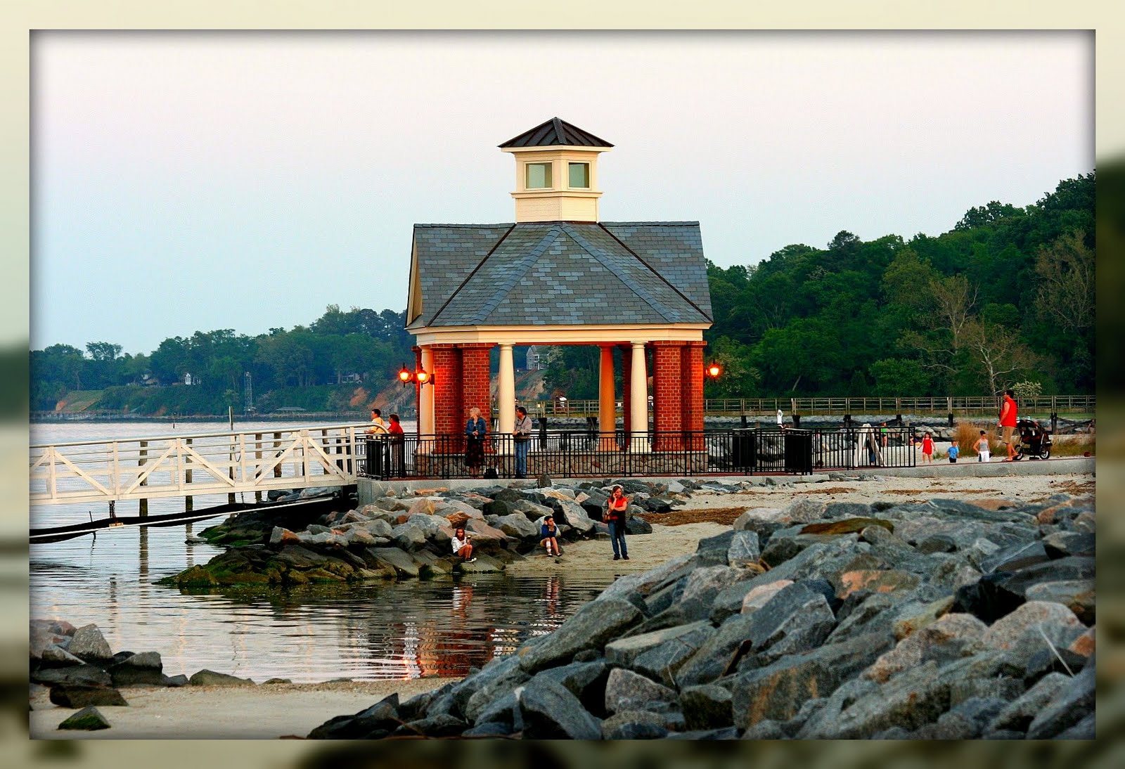 Living In Williamsburg, Virginia Gazebo at Riverwalk Landing, Yorktown