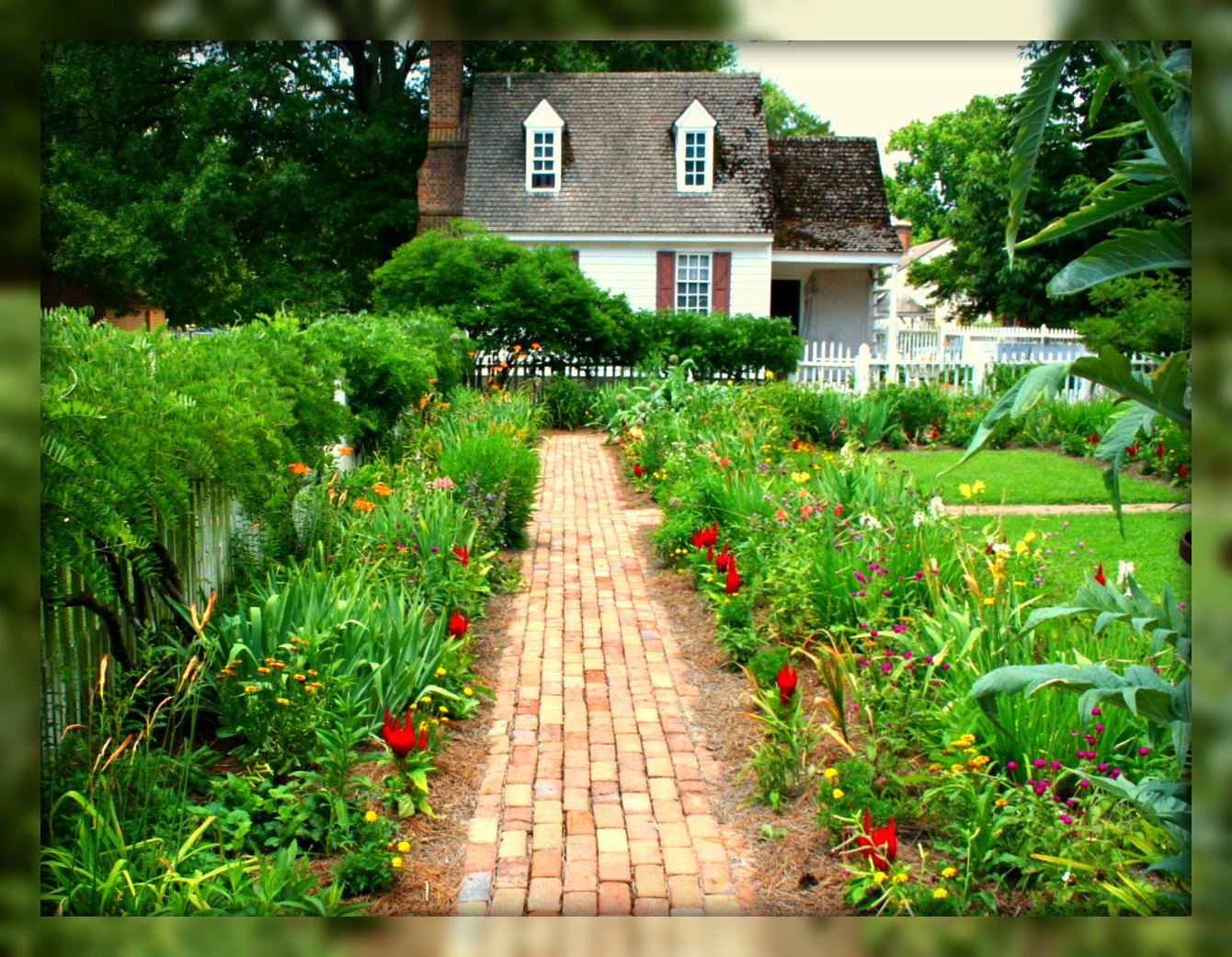 Living In Williamsburg, Virginia: Backyard Garden, Colonial