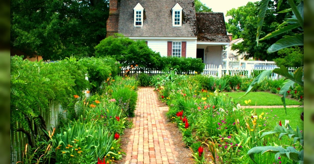 Living In Williamsburg, Virginia Backyard Garden, Colonial