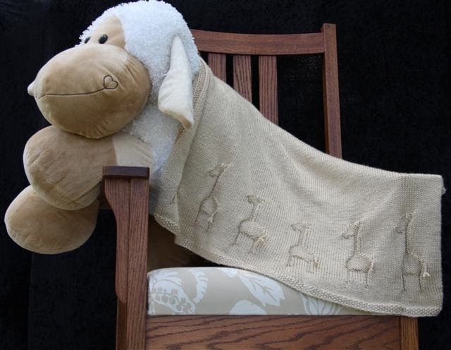 Knitting Giraffe: Giraffe Baby Blanket