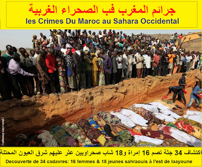       	  اكتشاف مجزرة جماعية تضم 34 جثة لنساء وشباب صحراويين شرق مدينة العيون المحتلة Masacres%2Bmarocain%2Ba%2Blaayoune.