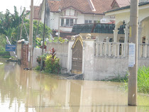 DENGKIL_KEADAAN BANJIR DI KAWASAN PERUMAHAN