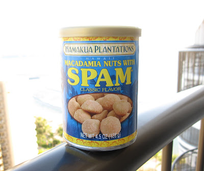 Spam flavored macadamia nuts