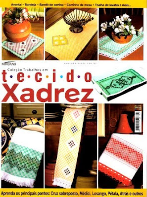 Download - Revista  Bordados em tecido xadrez