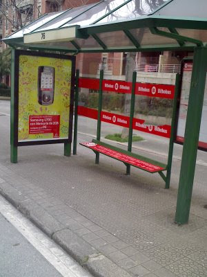 publicidad en la marquesina
