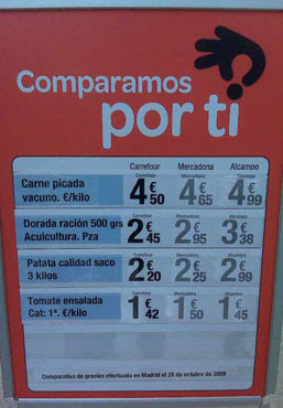 carrefour mercadona alcampo
