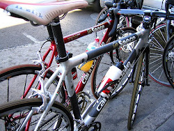 Older Cannondales..Simoni's in Front