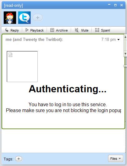 Twitter no Google Wave