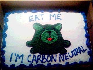 Eat Me! Carbon neutral cake.