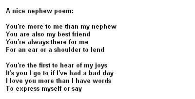 birthday poem for nephew