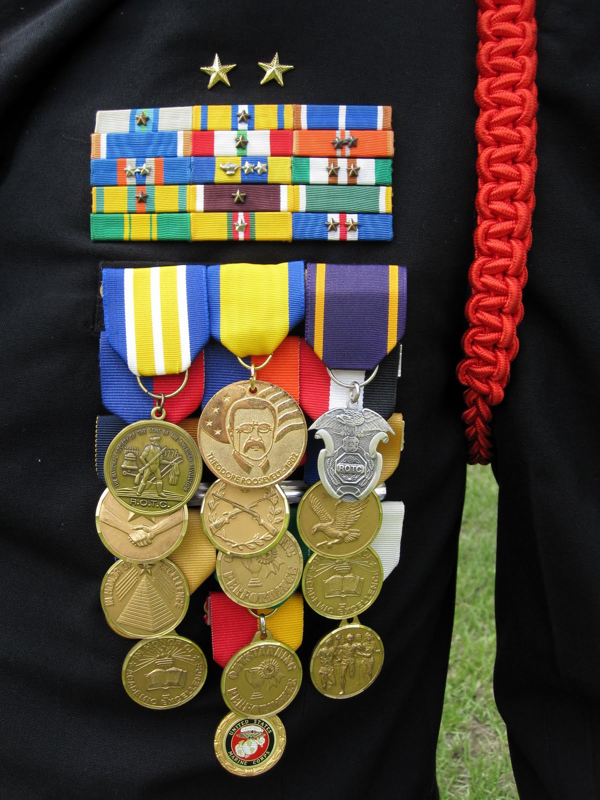 Bird's Yellow House On Ribbons, Medals and Command