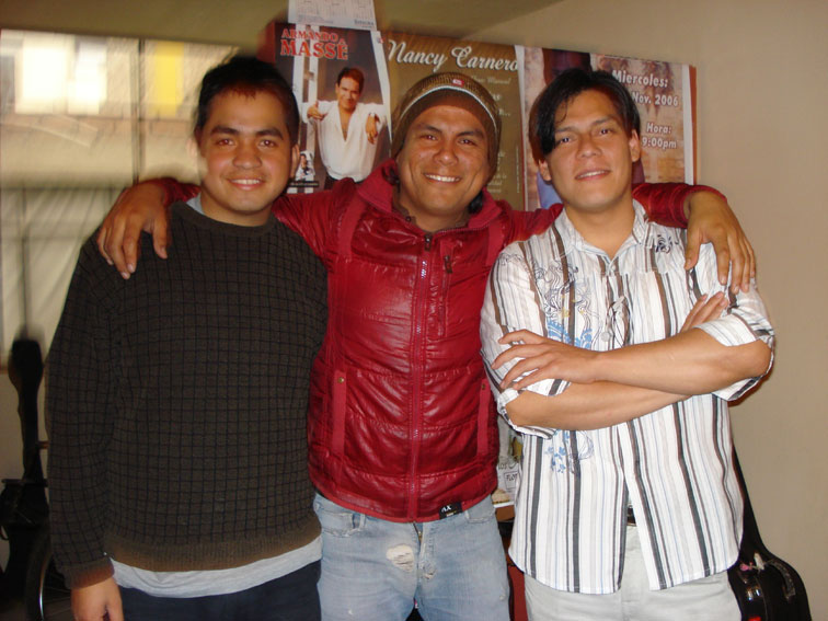 Juan Pablo, Cesar Mancilla y Tony Casabona