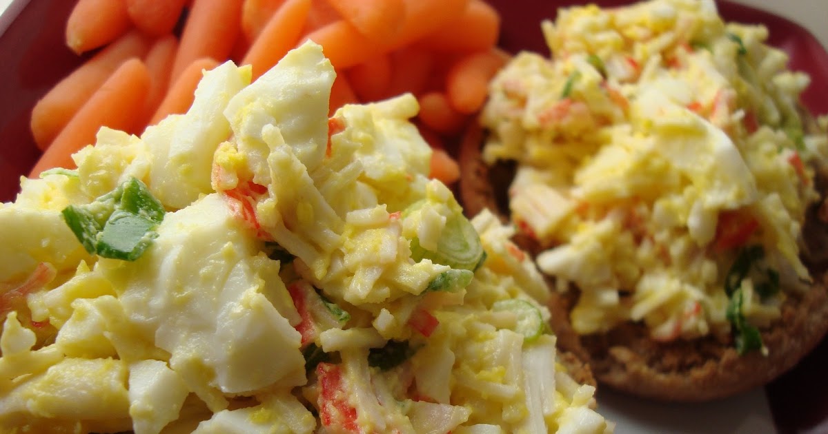 What's Cookin, Chicago? Open Faced Surimi & Egg Salad Sandwich
