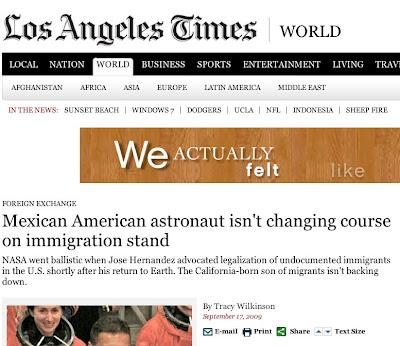 Labels astronaut Chicanos in Space Jose Hernandez MexicanAmerican 