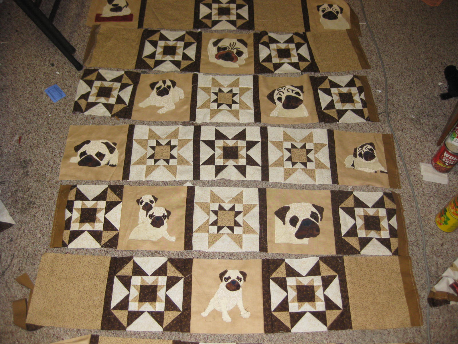 Quilted With Love Pug Quilt