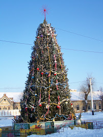 Christmas tree in Kotovsk