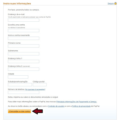 Registo PayPal 3 - PTCs em Prática