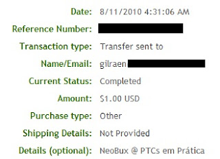 Pagamento PTCs em Prática