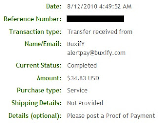 Pagamento Buxify - PTCs em Prática