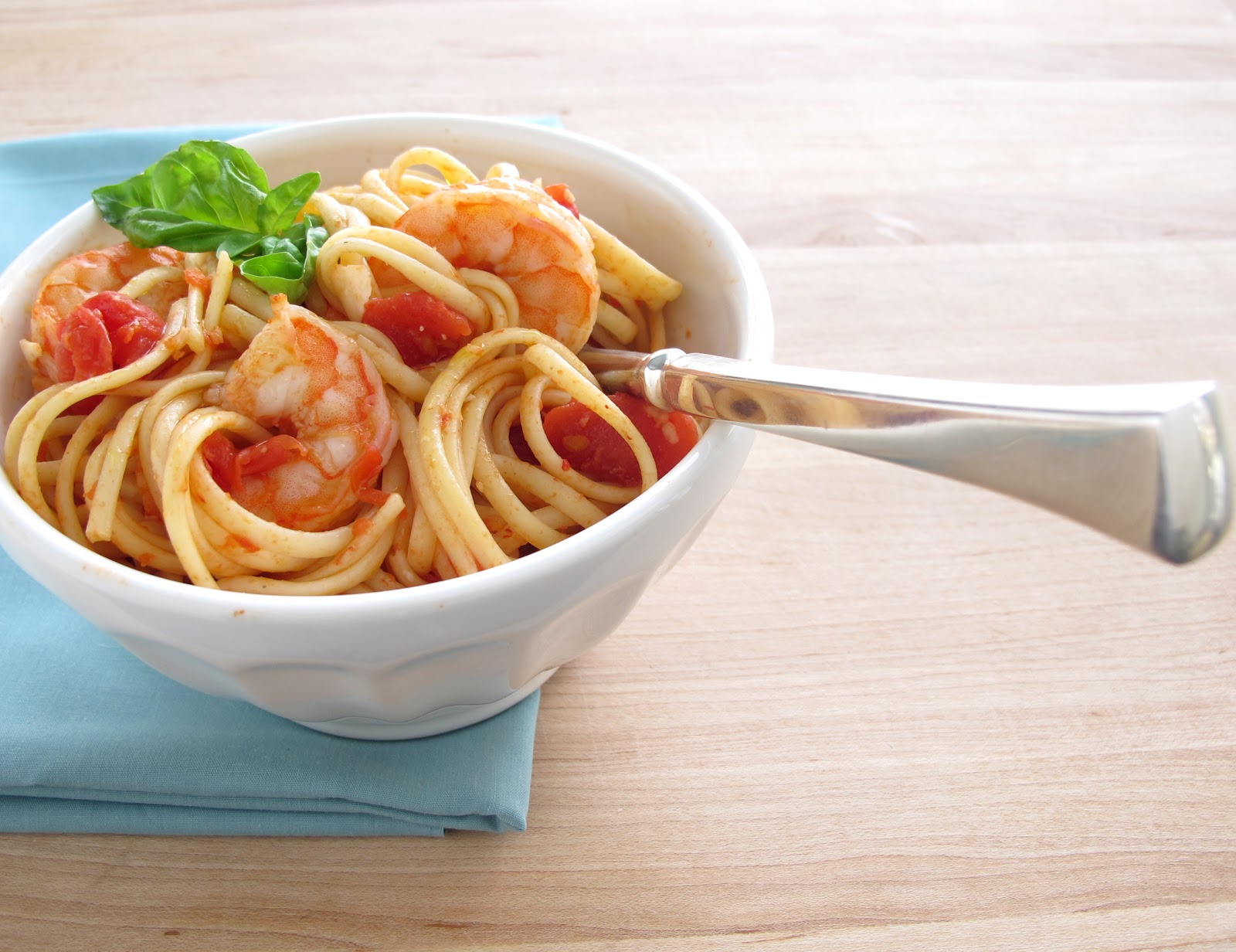 Jenny Steffens Hobick Arrabiata Sauce with Shrimp & Linguine Recipe