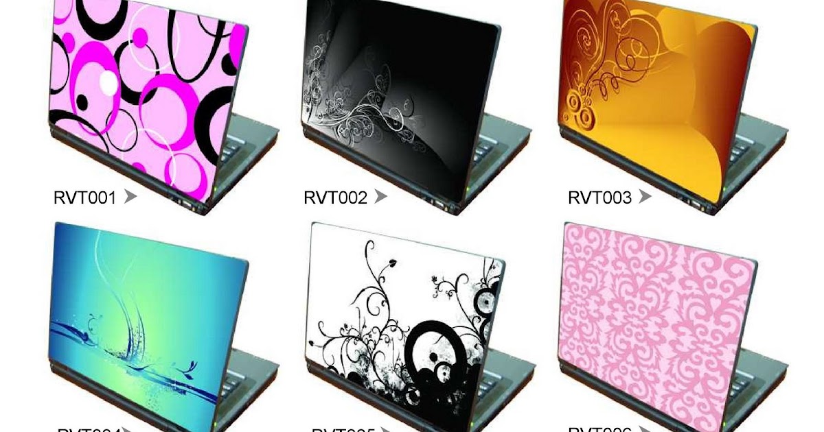 Laptop Vinyl Decals Vectors
