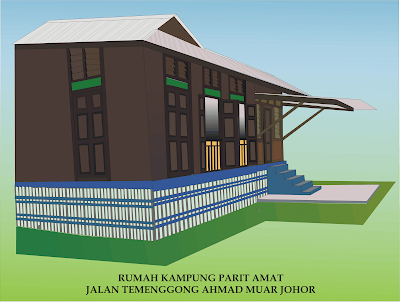 Lukisan Rumah Kampung
