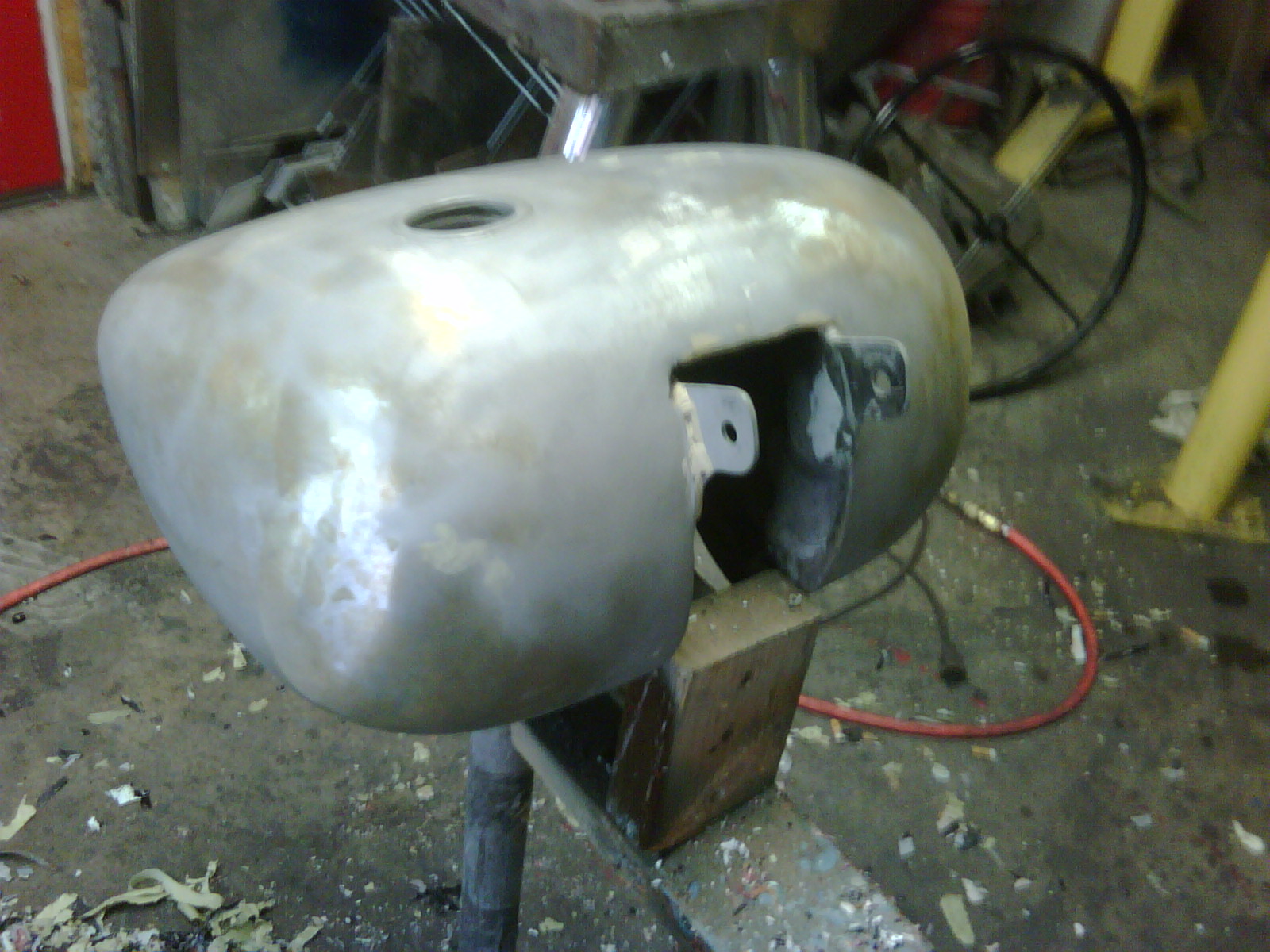 RAS Moto Paint over filler over bondo over paint over filler and over