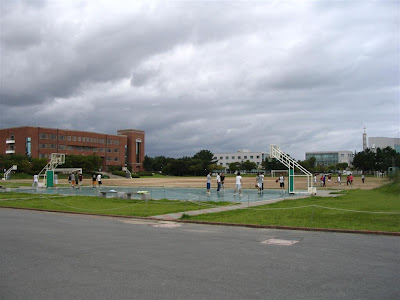 The soccer field is sand for soccer field background. The soccer field is sand for