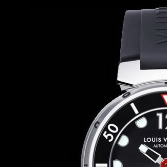 Louis Vuitton Tambour Diving II Chronograph, Automatic, 18K Black Gold Diver's  Watch