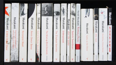 Haruki Murakami, Vintage, bookshelf, books, Ng Kok Kai