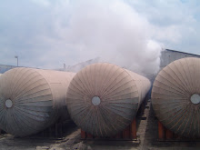 Os grandes fornos de autoclave.