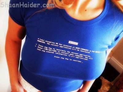 funny blue screen of death t shirt