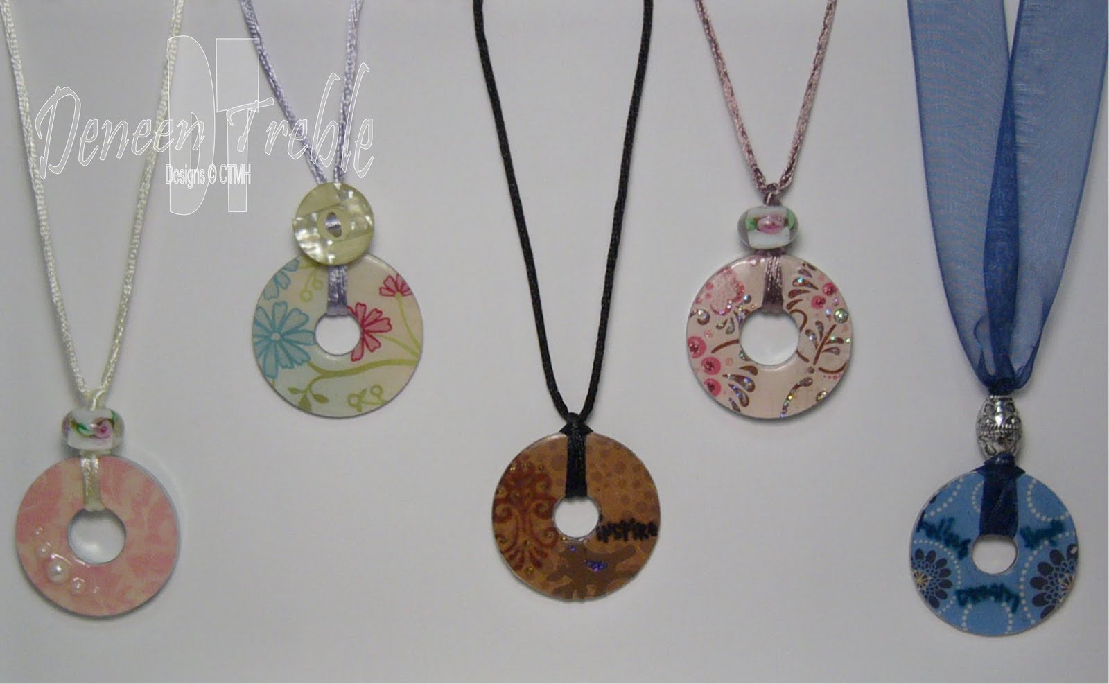 A Path of Paper Washer Pendant Necklaces & Keychains