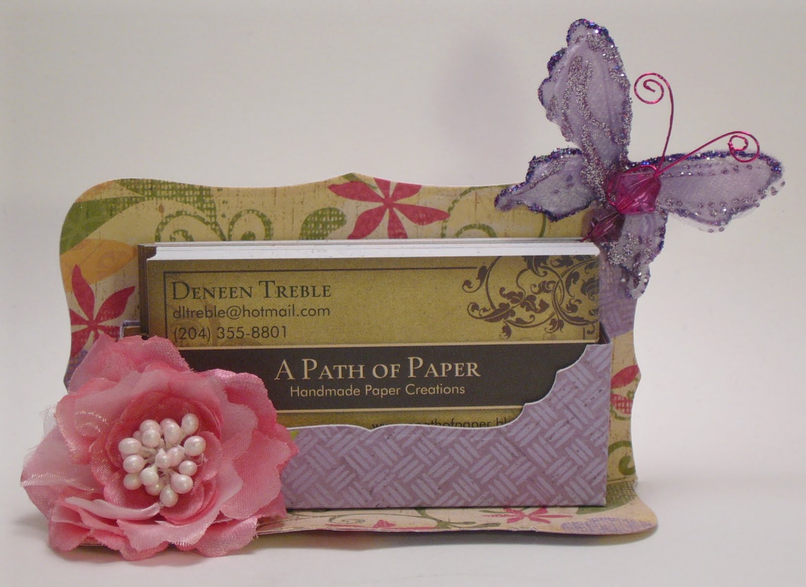 A Path Of Paper Business Card Holder Business Card Holder