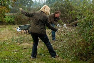 Working in the garden