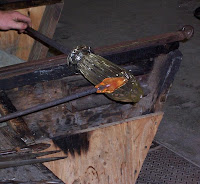 glass artisan working